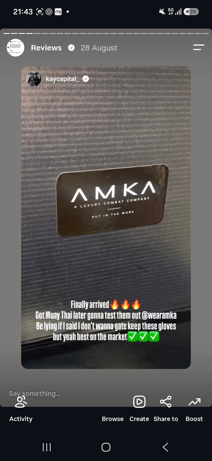 Customer message review