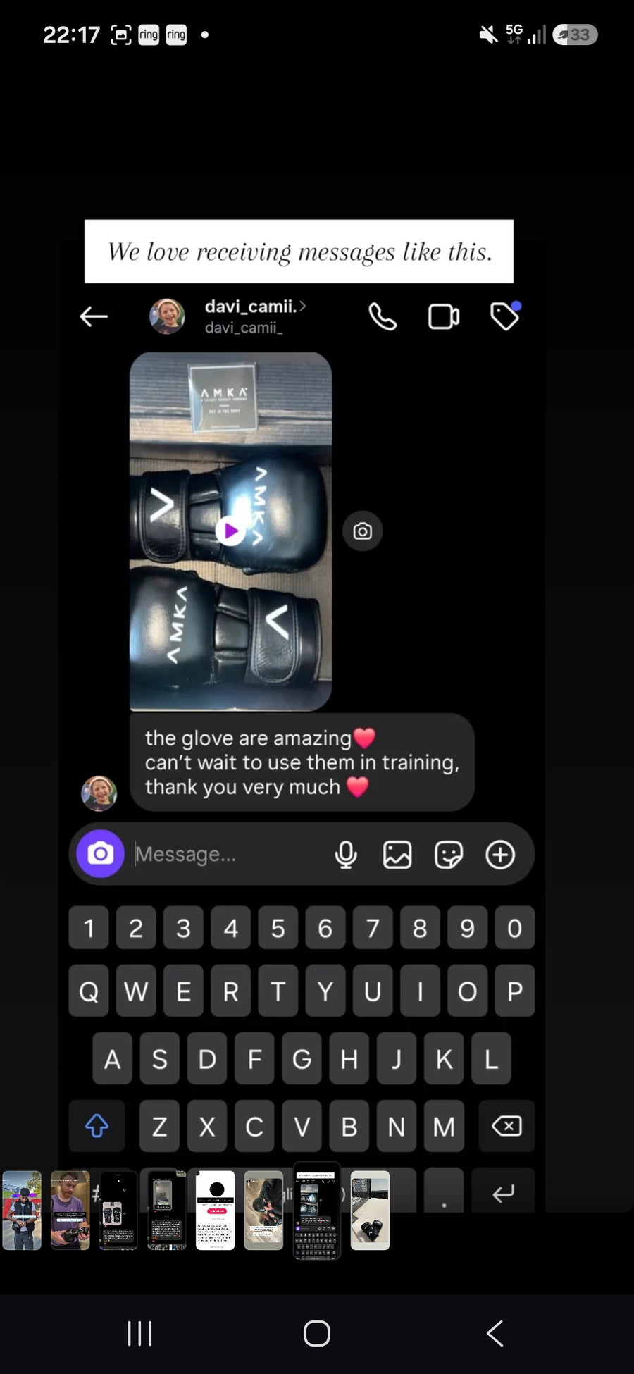 Customer message review